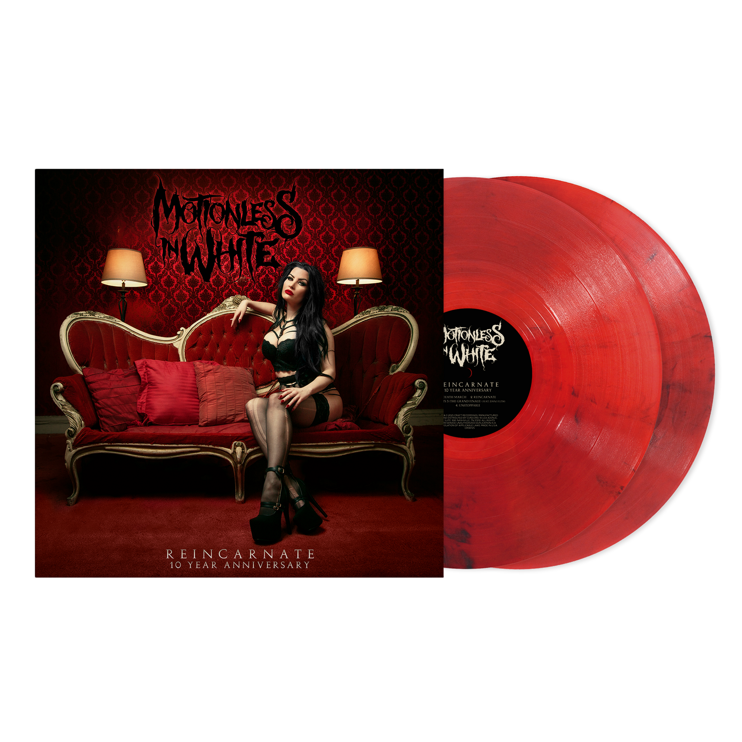 Motionless In White (Reincarnate: 10 Year Anni.) 2xRed Smoke Vinyl