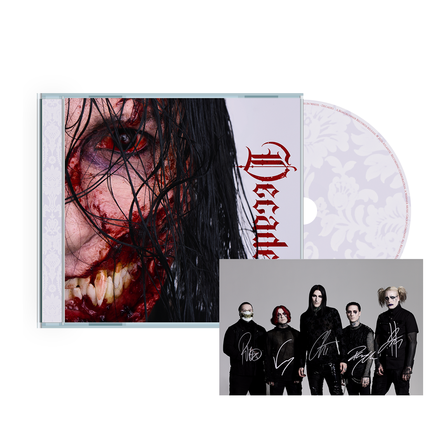 Motionless In White (Decades - Light Cover Chris) Signed CD