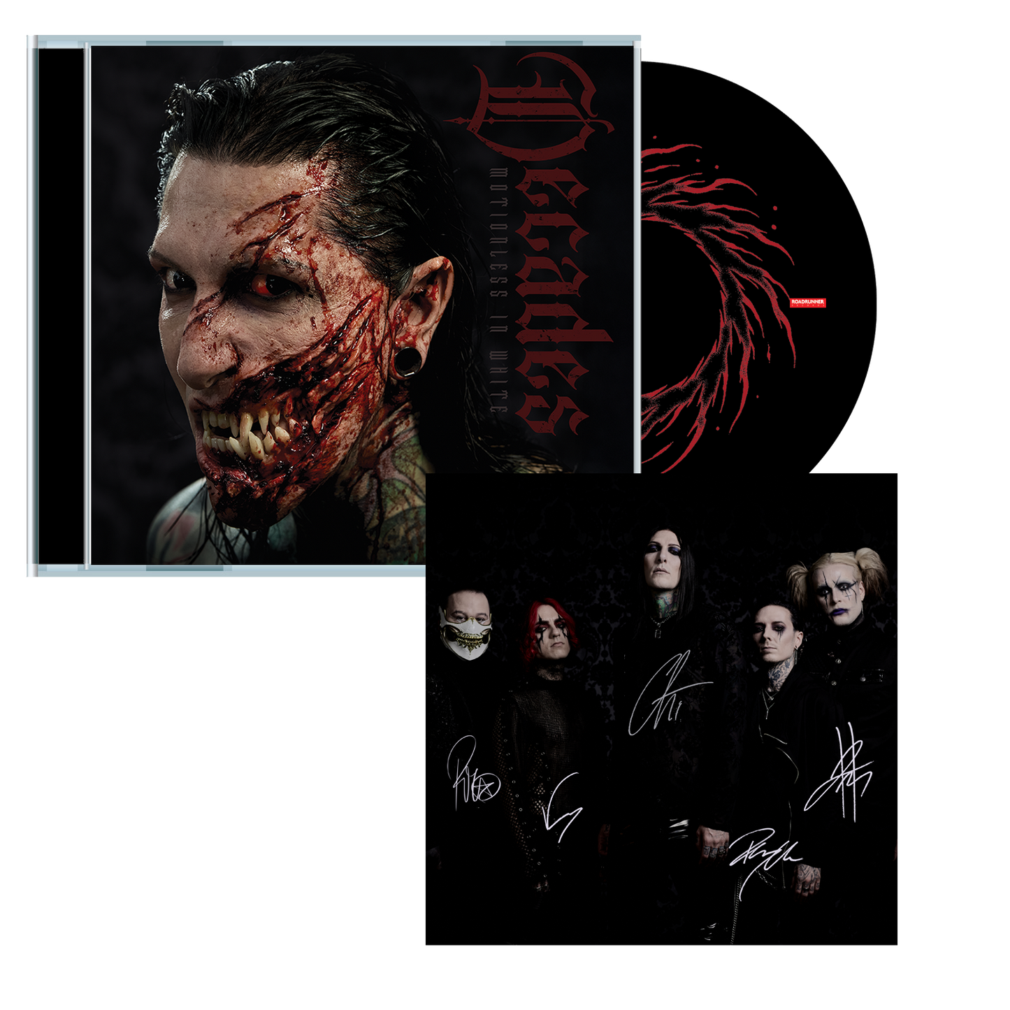 Motionless In White - CD4枚＋サイン入りポスター Motionless In White (Decades) CD w/Signed Poster – Motionless In