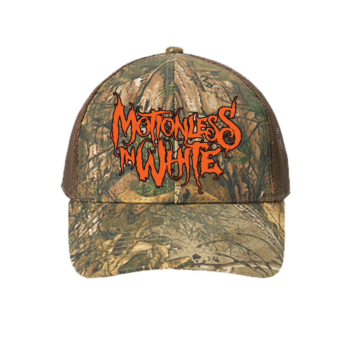 Motionless In White (Orange Logo) Camo Hat