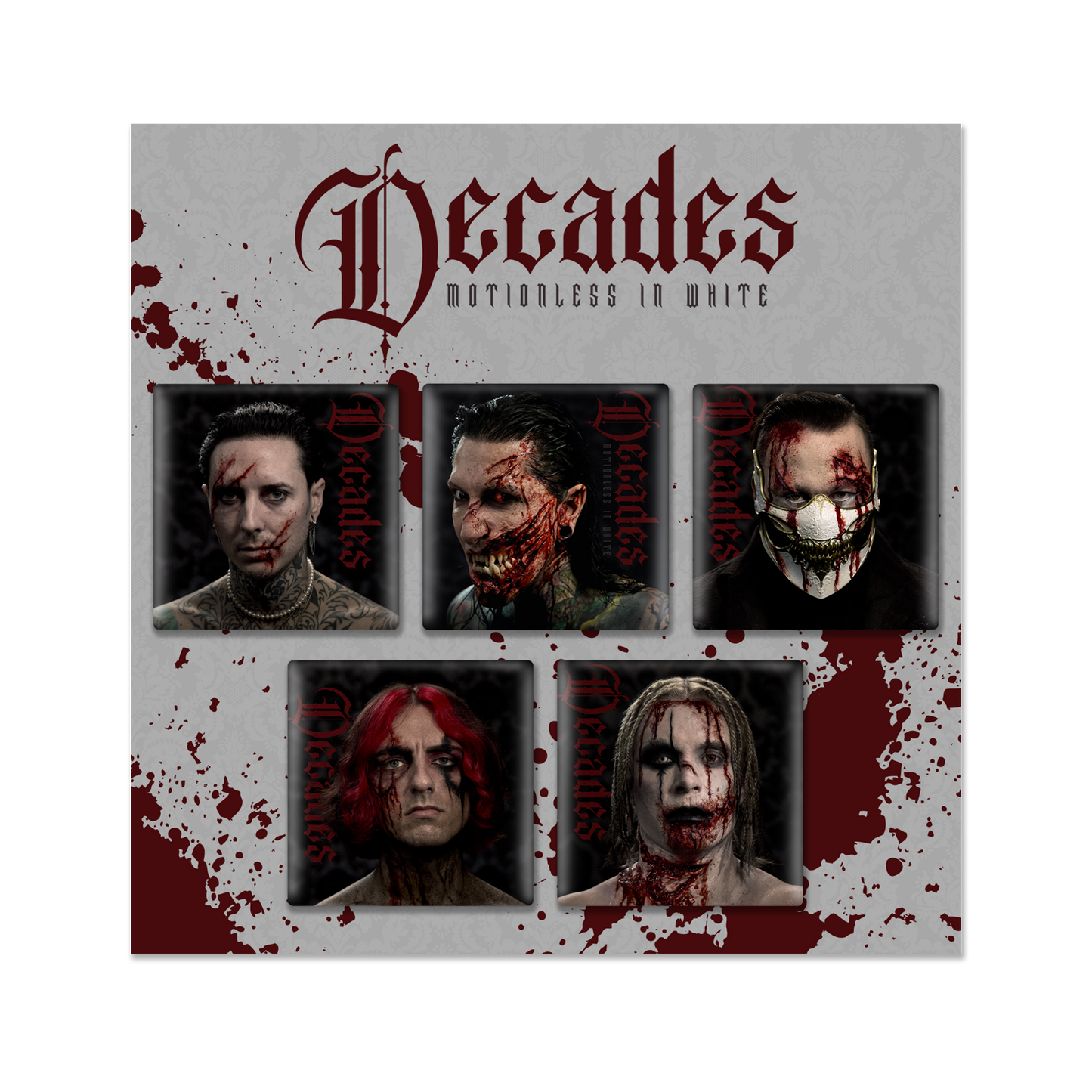 Motionless In White (Decades Band) Button Pack