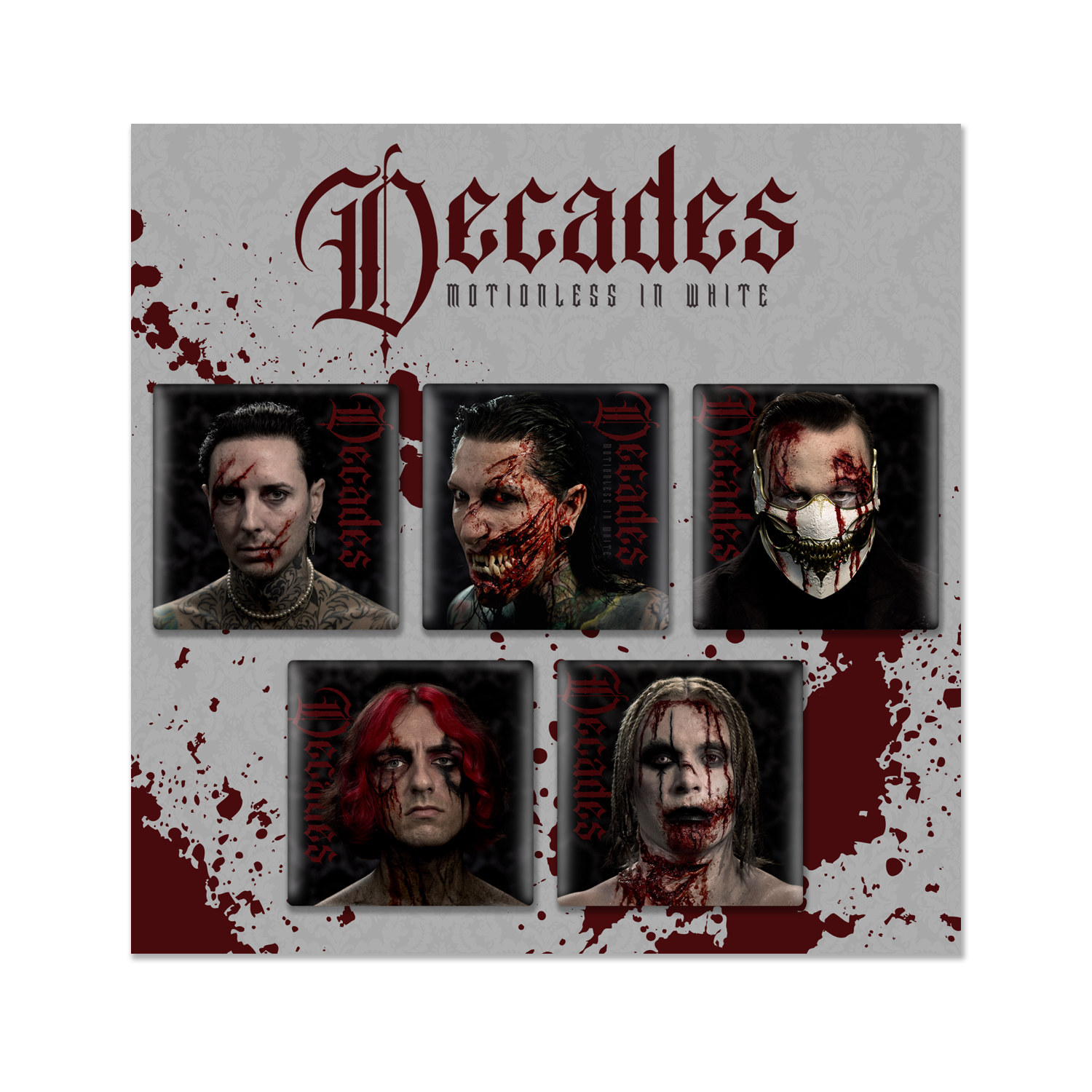 Motionless In White (Decades Band) Button Pack