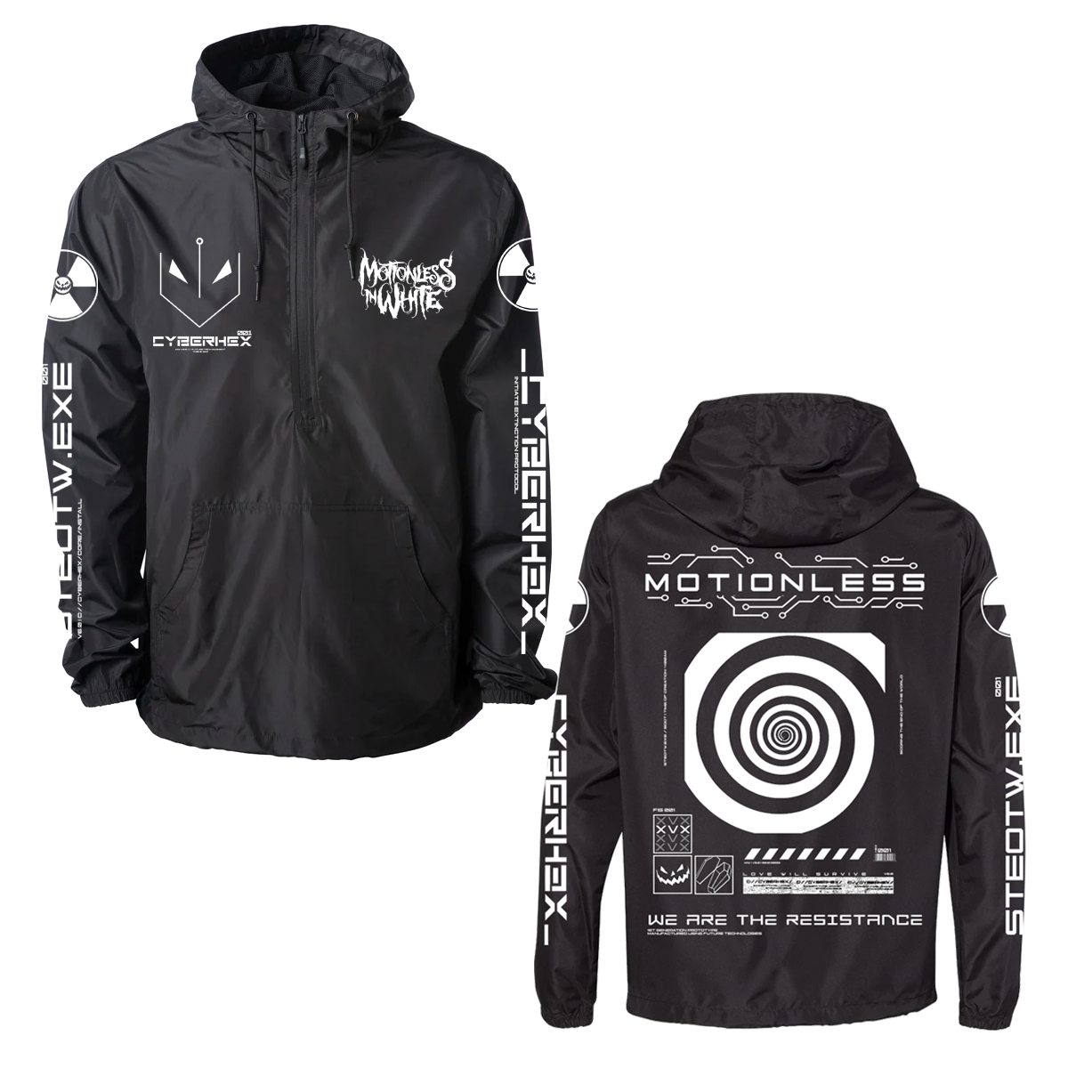 Motionless In White (Cyberhex) Windbreaker