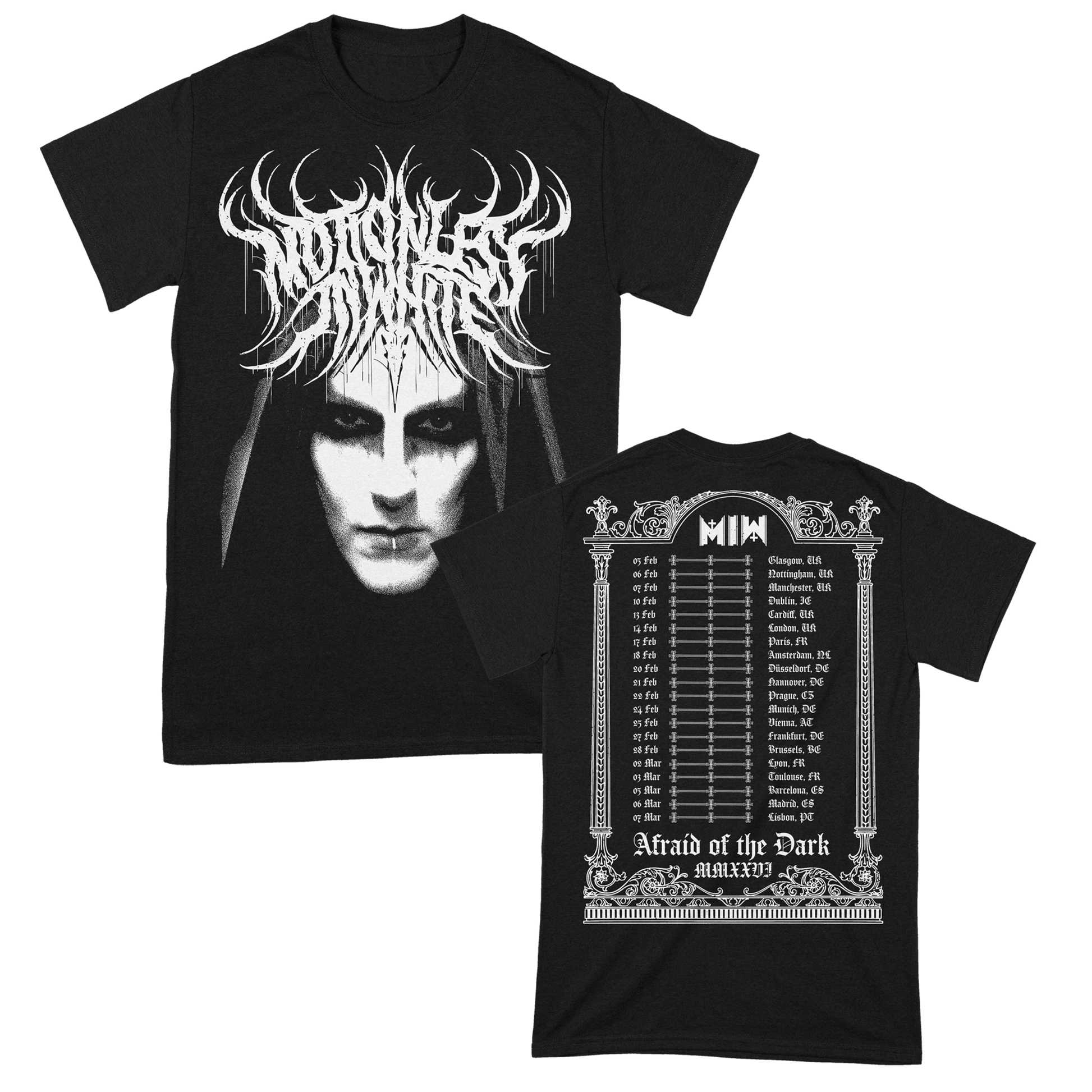 Motionless in White (Death Metal Logo 2026) T-Shirt